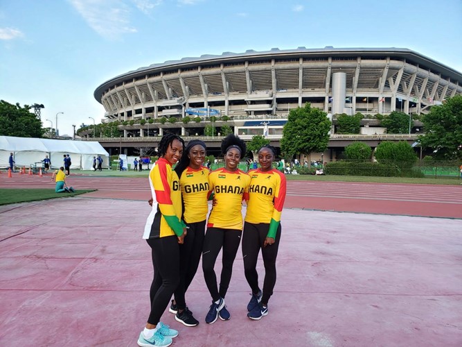 Ghana 4x100m women team