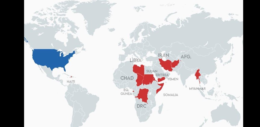 US Banned this countries