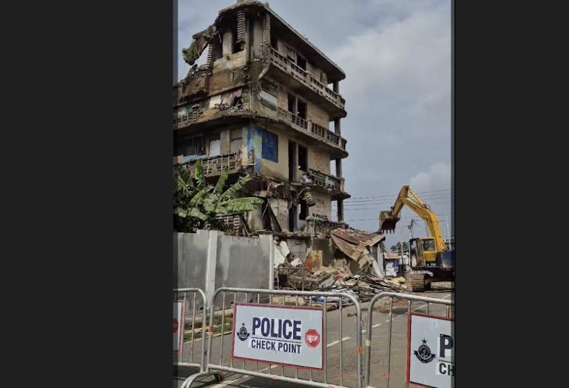 The demolition began on June 8