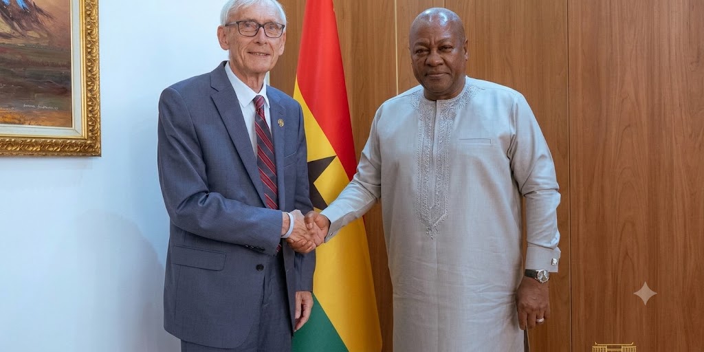 President Mahama, Wisconsin Governor Tony Evers