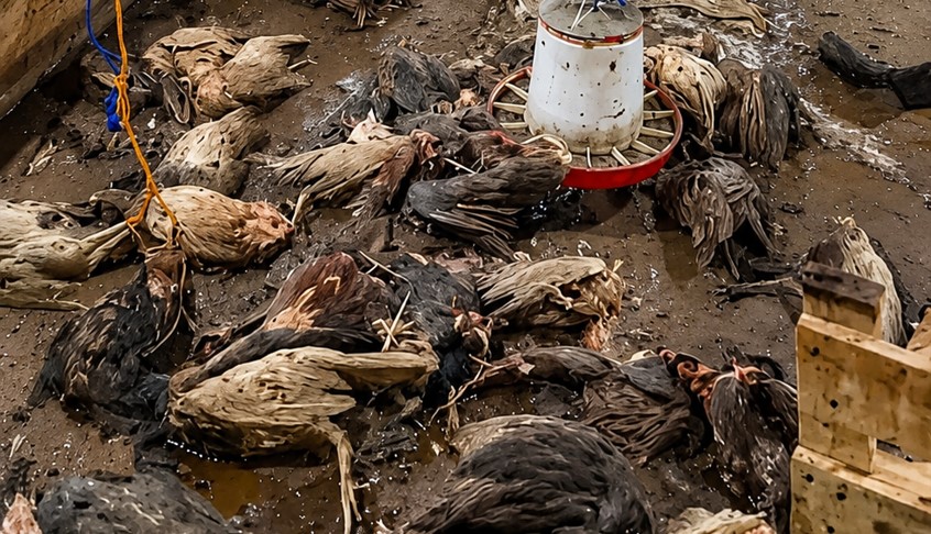 chicken killed in accra flood2