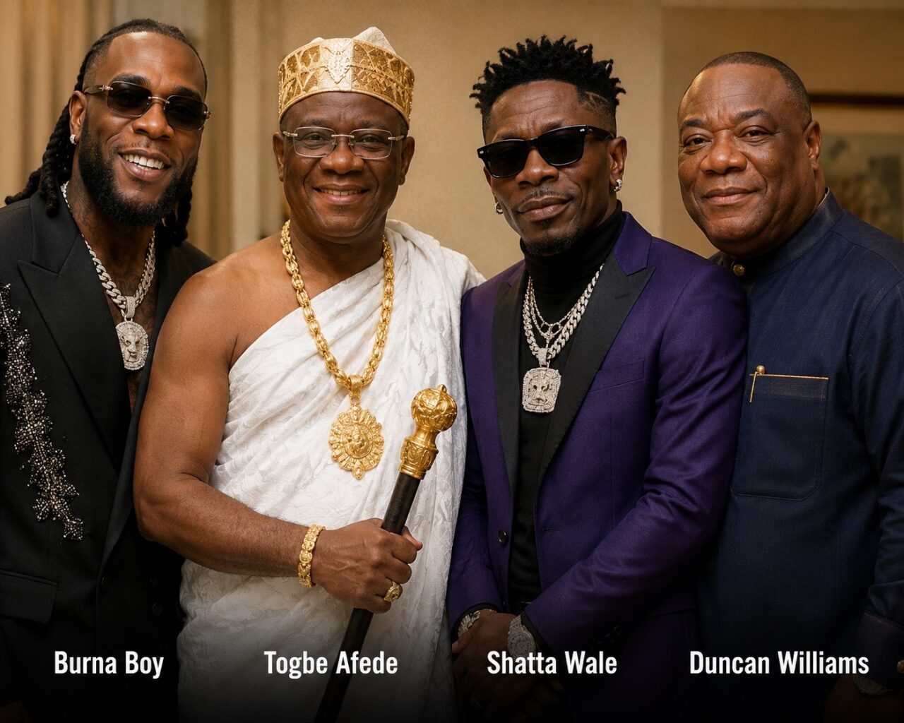 Burna Boy, Shatta Wale and Duncan-Williams