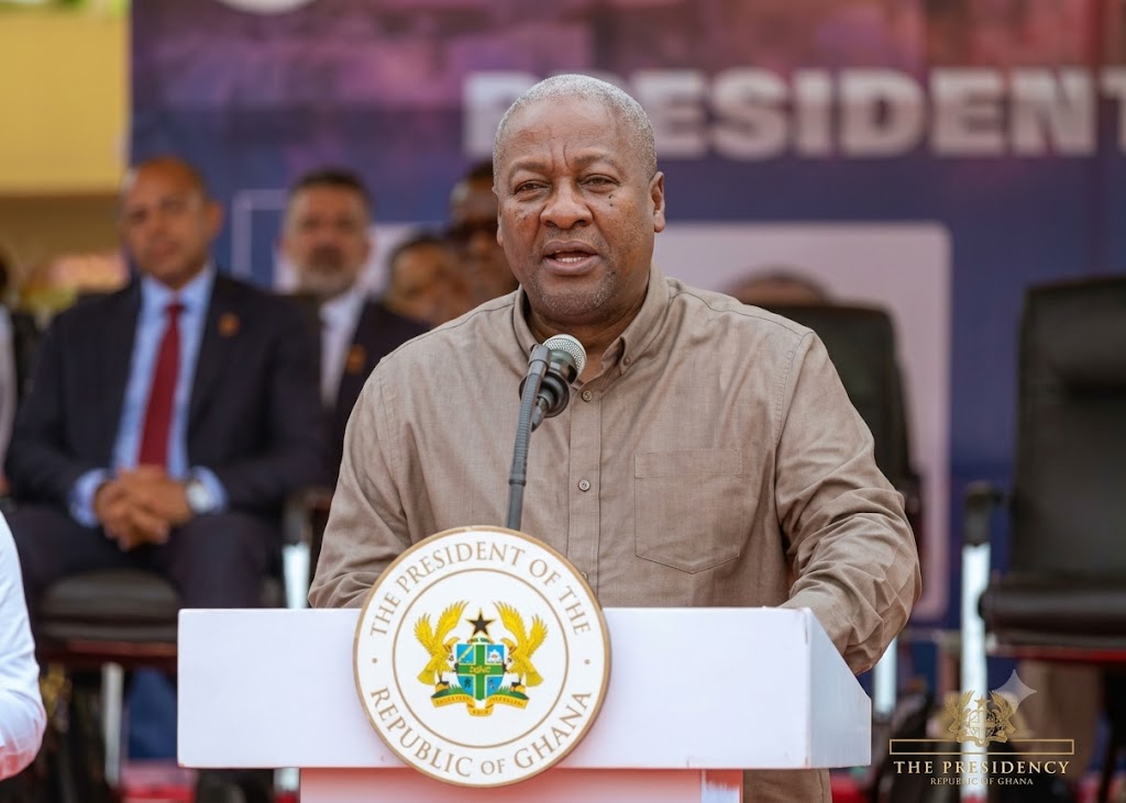 President John Dramani Mahama commissioned the refurbished Crude Distillation