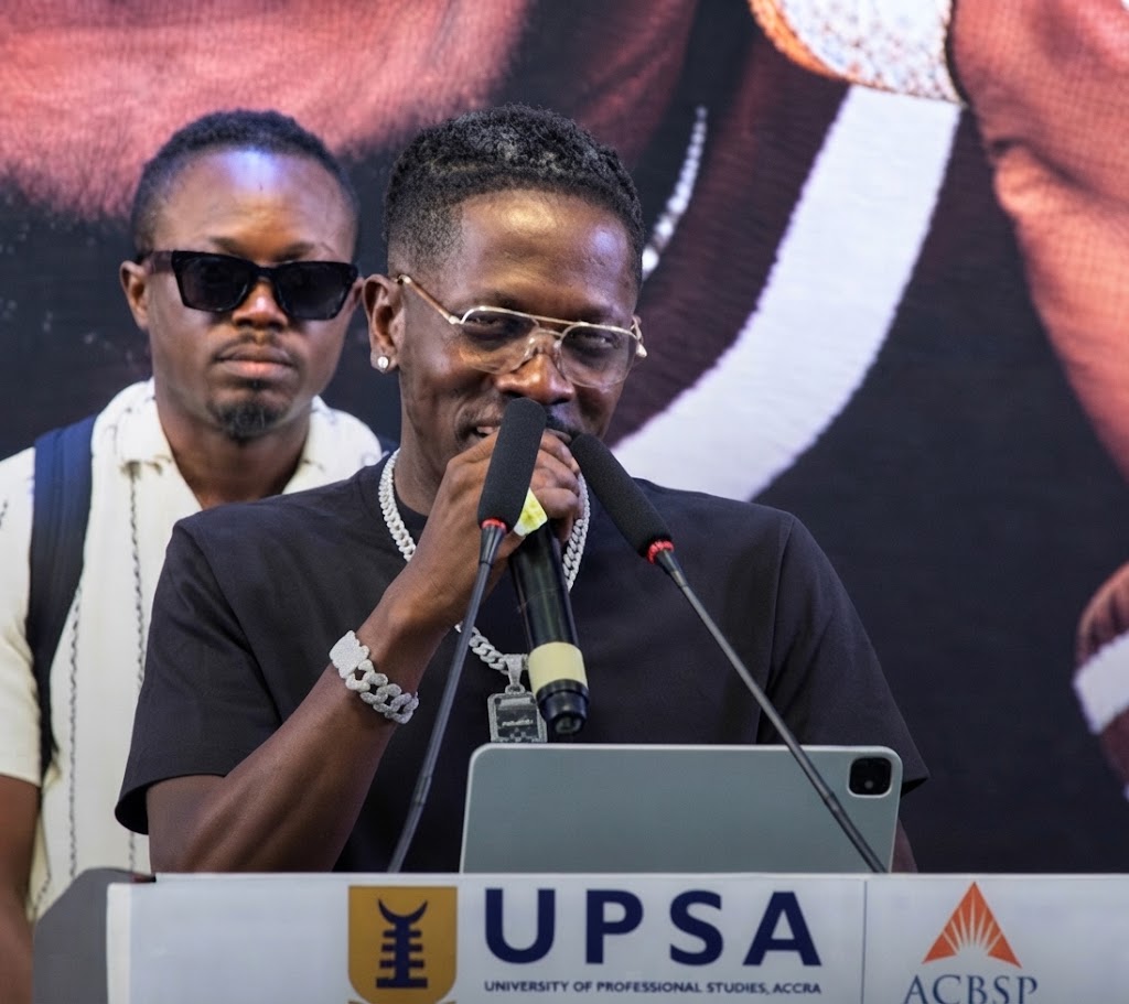 Dancehall artist Shatta Wale delivered a keynote address