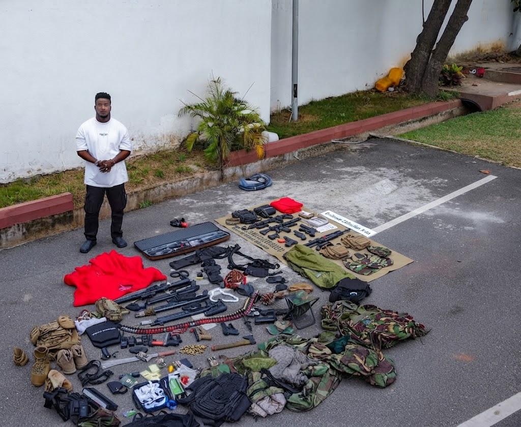 Ghanaian authorities have arrested 64 suspects and seized a major cache of weapons