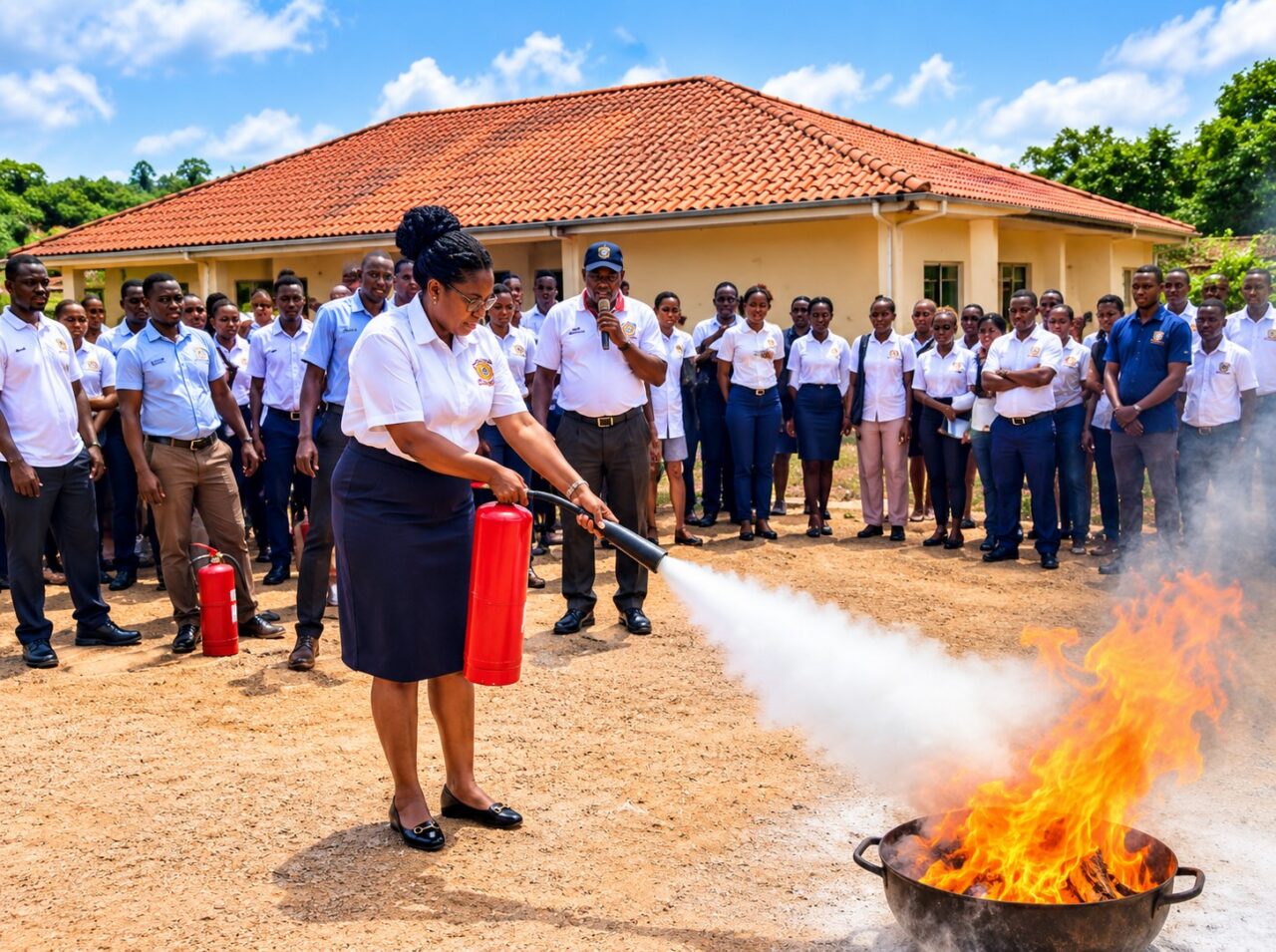 Akropong Fire Station Trains PCE Freshers in Fire Prevention and Emergency Response