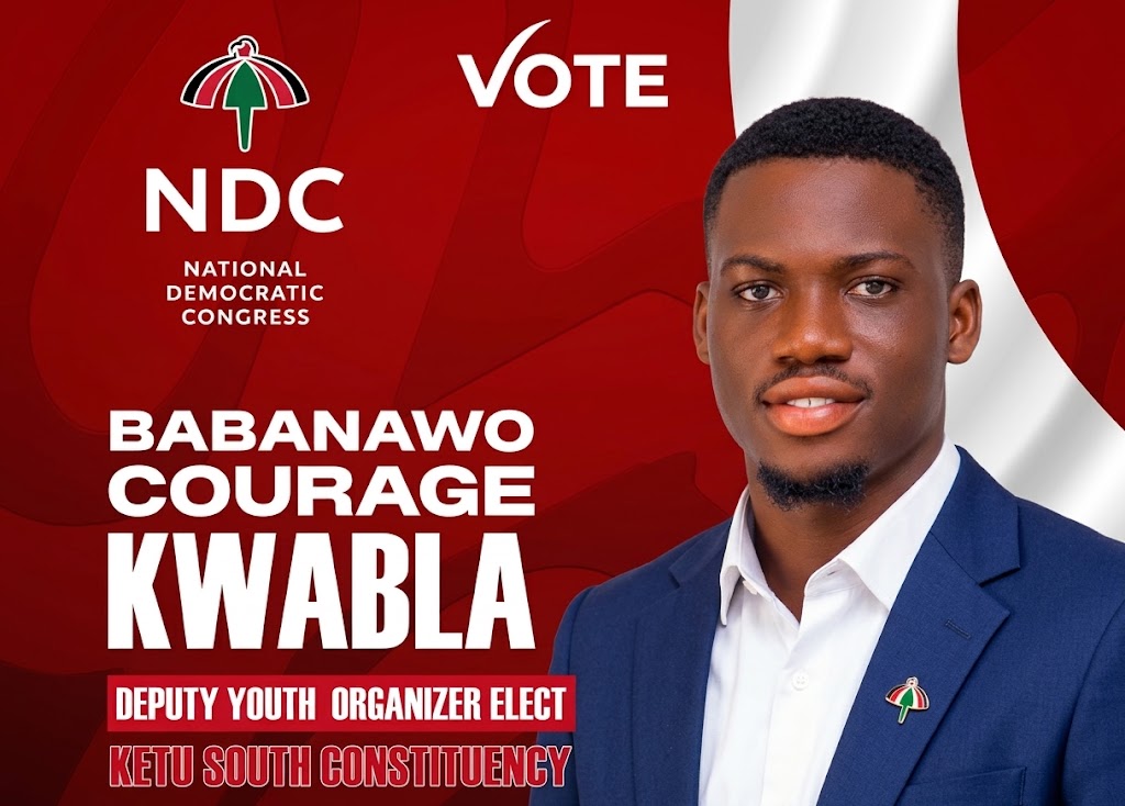 Courage Babanawo Kwabla Elected NDC Deputy Youth Organiser for Ketu South