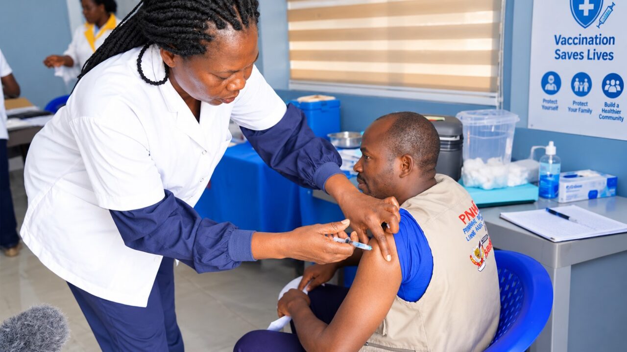 Frontline workers in DRC receive Ervebo