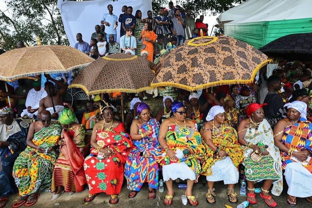 Indigenous Akuapem people of eastern Ghana