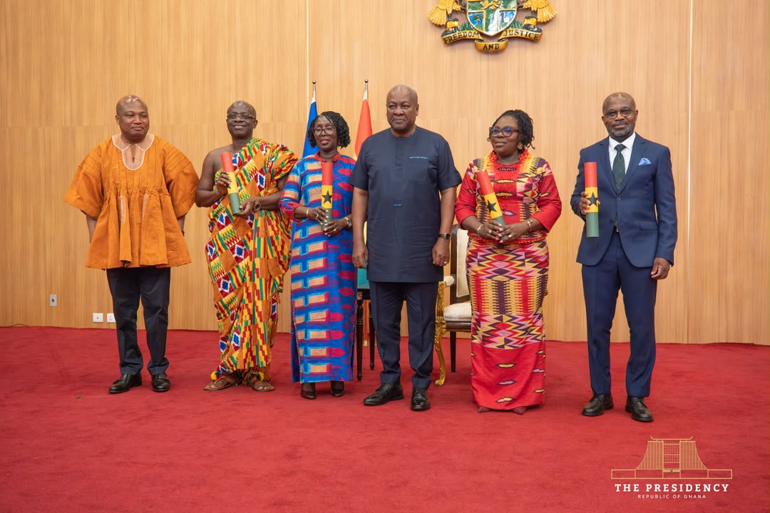 Mahama commissions four ambassadors