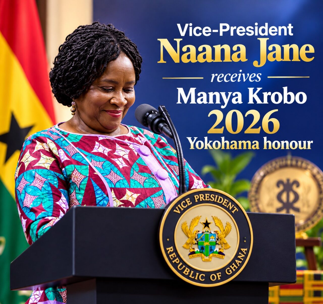 Vice President Opoku-Agyemang Receives Yokama Honour at Ngmayem Festival