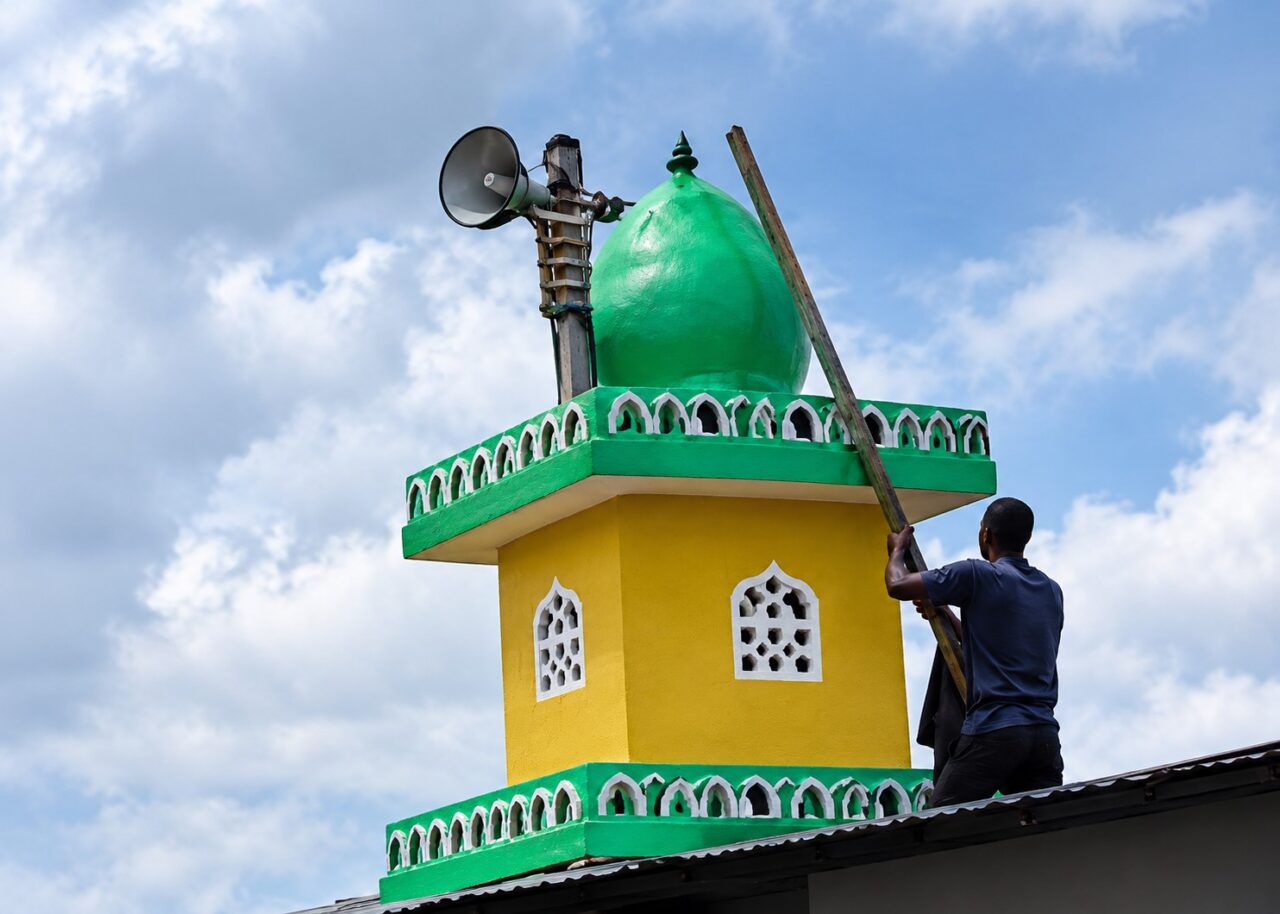 Viral video of man removing mosque loudspeakers