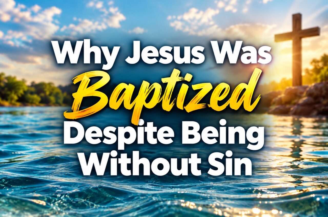 Why Jesus Was Baptized Despite Being Without Sin