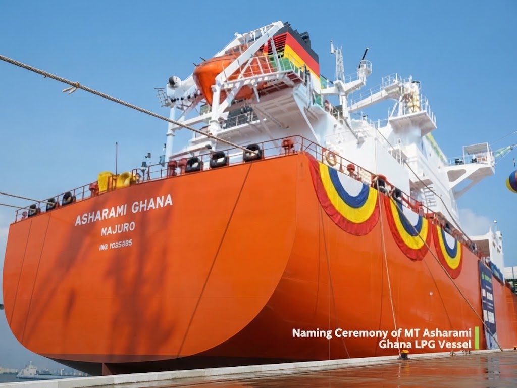 arrival of the MT Asharami Ghana
